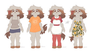 Mellie's outfits by Elronya