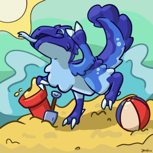 Artfight - Bobo at the Beach! by Jaxfera