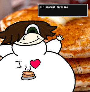 A pancake surprise by HairyTheSecond
