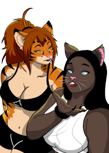 siri and angela having a little walk by saf123456