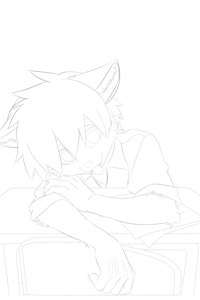 Hunter at school by bladenate
