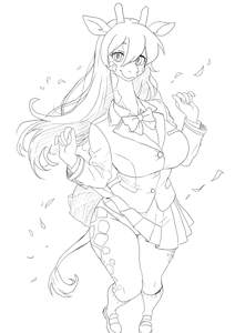giraffe girl by joykill