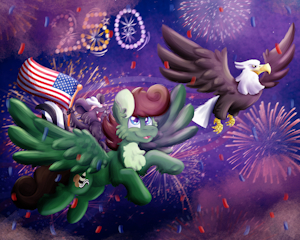 Pine and Rosy Celebrating America's 250th Birthday by FcukADcuk