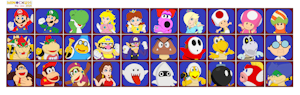 Mario Party Roster Concept - Character Roster by Minochu96