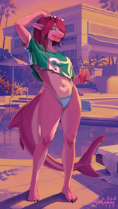GTA 6 cover girl by WereFox