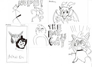 YCH Boss Game from Anthrocon resulted in these by morpheuskibbe
