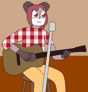 Feuille Playing Country by LumiCuteSkunk