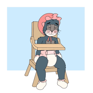 Baby Puss:wetting one's pants by LemonMilk