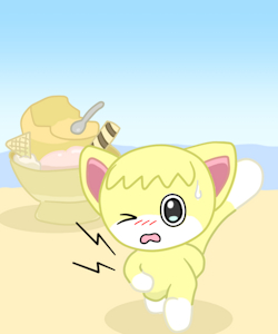 What would happen if he ate such a huge ice cream? by ukkya