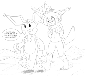 Mega chu stroll by Sparkythechu