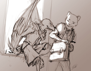 Passing in the Hallway by Slate