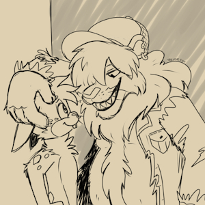 Lion and Bun Sketch by TrevorFox