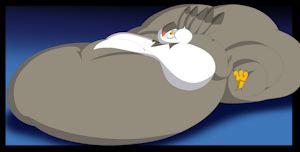 Over Fed Staraptor by KingBigWolf