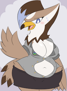 Commission - Big Staraptor gal by ZinnyZ