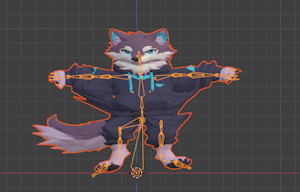 3D model of my Wolf character by diudiu