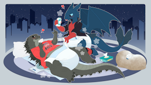 Cutey Kaiju Changing~ by Tenerius