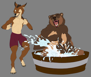 Playful Bathing Color by Kuruk