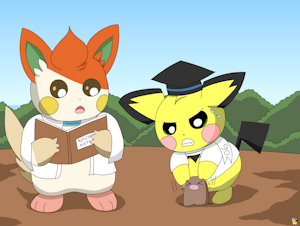 Professor Sparks' Diglett Struggle by pichu90