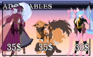 [UPDATE] Adoptables| Old Lot #9 by Hybrididi