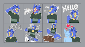 [$] Stickers for SockDragon by FrostedChase