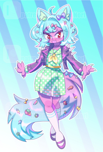 Wolf girl adoptable AUCTION by NoriNoir