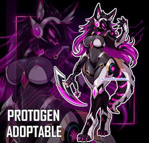 [ADOPTABLE] / Psycho Quantum Protogen by Serandres