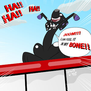 Dante on the bus goes DOOM!!! by XGhostWolfX