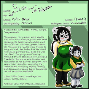 Bessie's Character Sheet by SinisterSlyFox