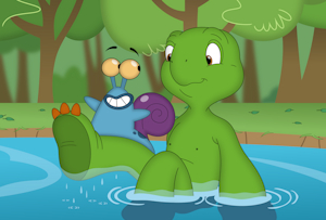 Franklin's pond time by Superporygon