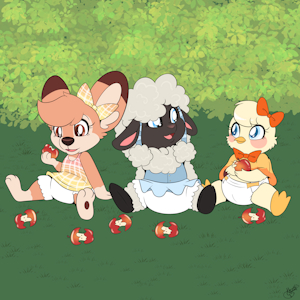 Apple Friends -By NazzNikoNanuke- by DanielMania123