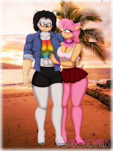 SilAtrice: Prideful Beach Walk by Silverfantastic