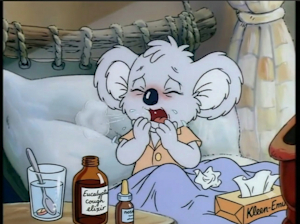 Blinky Bill Sick In Bed While Coughing by JeffJMarks1996