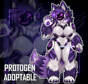 [ADOPTABLE] / Crystal Paws Protogen by Serandres