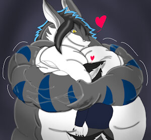 Strong Shark Hug by leewolf