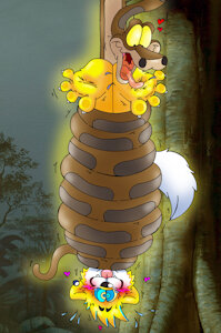 Trevor x Kaa: Caught n' Coiled! by KnightRayjack