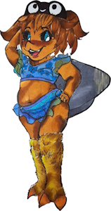 Swimsuit Kliao in ohuhu markers + shout out to a friend by Thatfloofymoth
