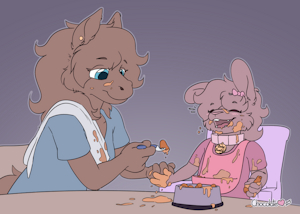 Garnet&rsquo;s Anniversary Art &ndash; Dinner Playtime by ChocolateKitsune