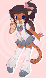 Mesugaki tiger [commission] by LolliPounce