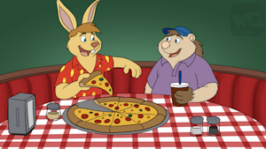 Bobby and David's Pizza Trip by kresblain by david31