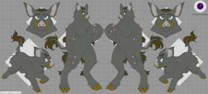 Gray Dusk Boar Adopt-OPEN by ChaosEye