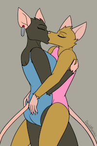 Ferin and Sorley Kiss by DeskManiac
