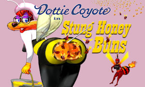 Dottie Coyote, Stung Honey Buns by mreiof