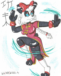 Re-draw: Kung-Fu Miranda Panda by CapCheto92