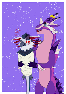 Mylo and Drakula by LonelySnakeTH