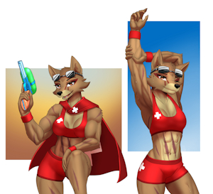 [C] Laika the Lifeguard by MykeGreywolf