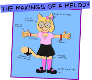 Melody Kittenrose revamp by PrincessPoutine