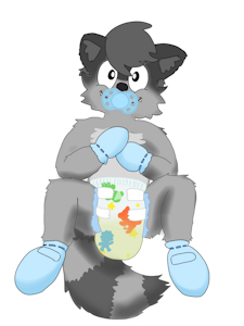 Baby boy raccoon by Alfr4d