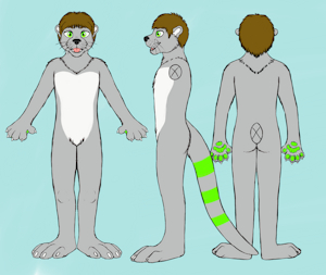 Fezti the Otter Ref Sheet! by Fezti