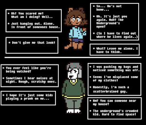 Undertale style sprites by Unascary