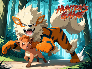 Vulpix #0009 x Arcanine [Hunter's Game - Sneak Peak! (F/M)] by Mensen